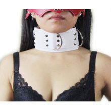 Klassischer Farben-Geschlecht-Ansatz-Ring-Ansatz-Kragen Sm-Halsketten-Paar-Sm-Spielwaren-weiblicher Kragen in PVC-Leder